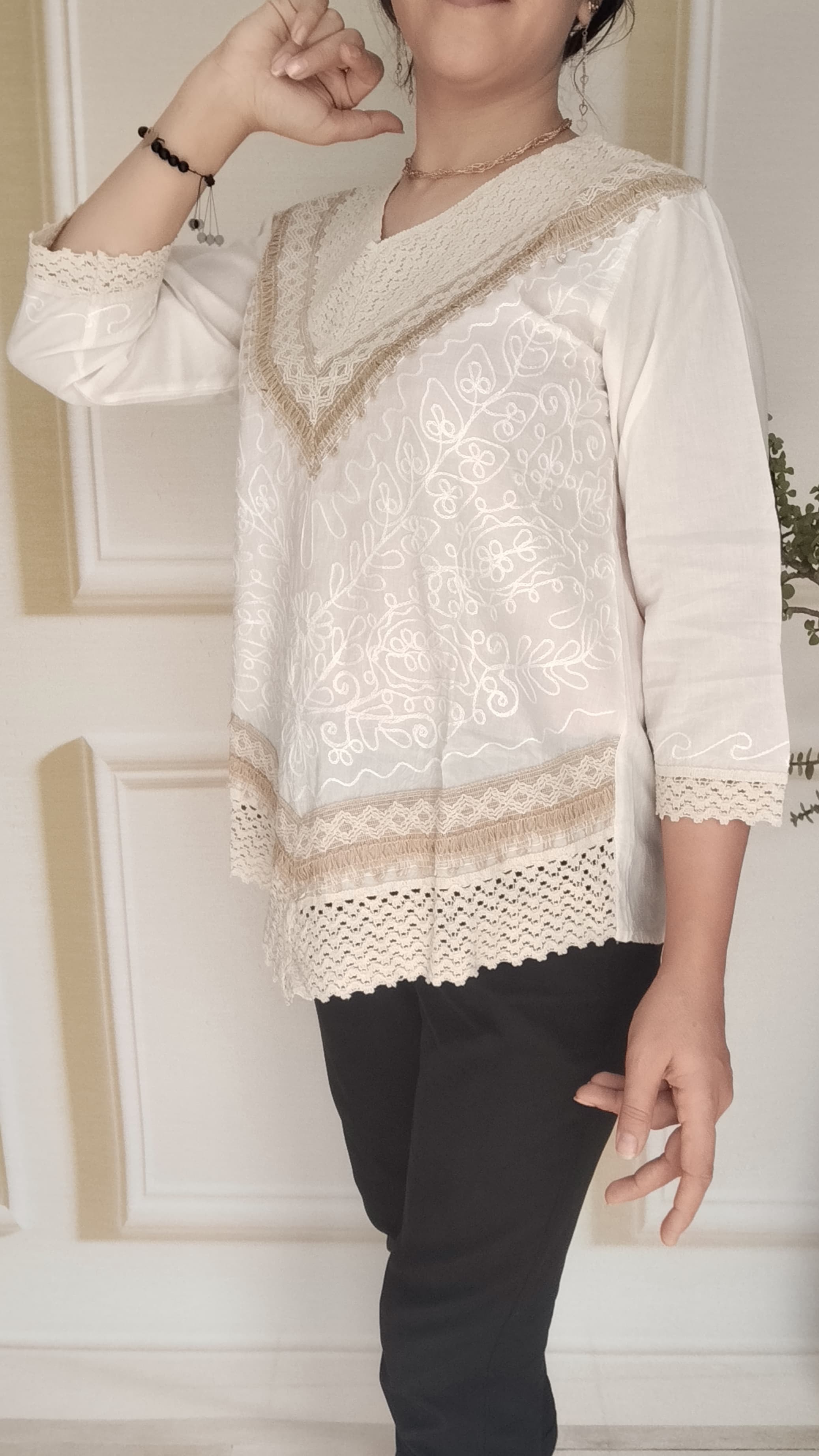 تونیک خامه دوزی