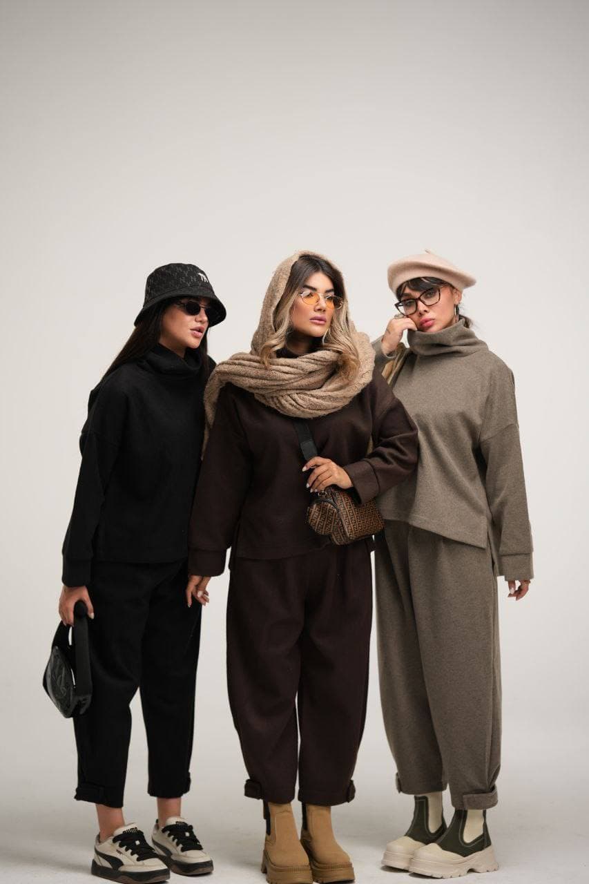 ست یقه اسکی و شلوار مام